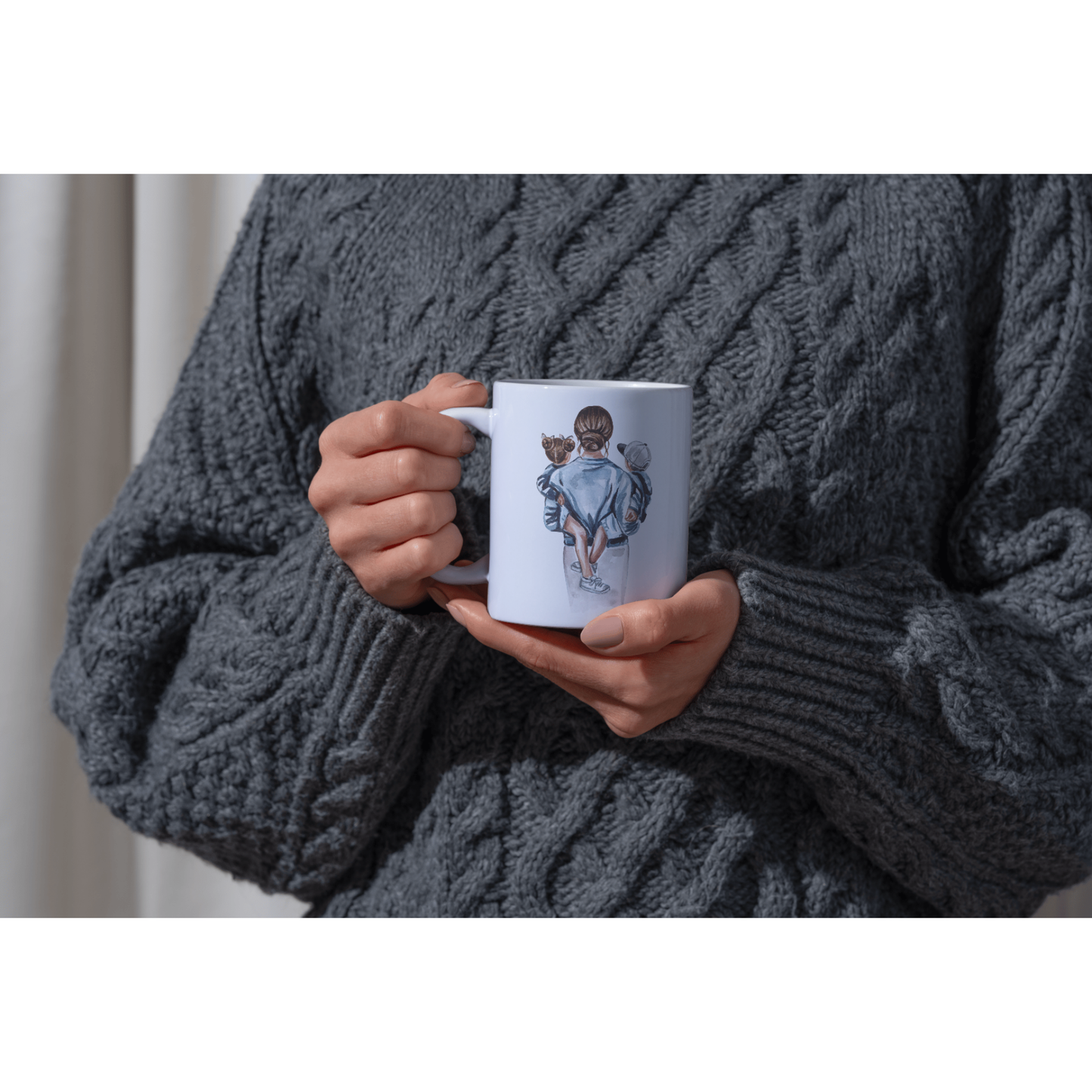 Mamendag-Geschenk Personaliséiert Taass mat engem gratis Cadeau