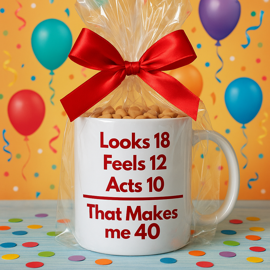 Looks 18 + Feels 12 + Acts 10... That makes me 40!