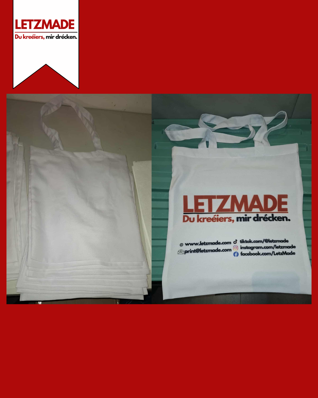 Personnalisierte Tragetasche